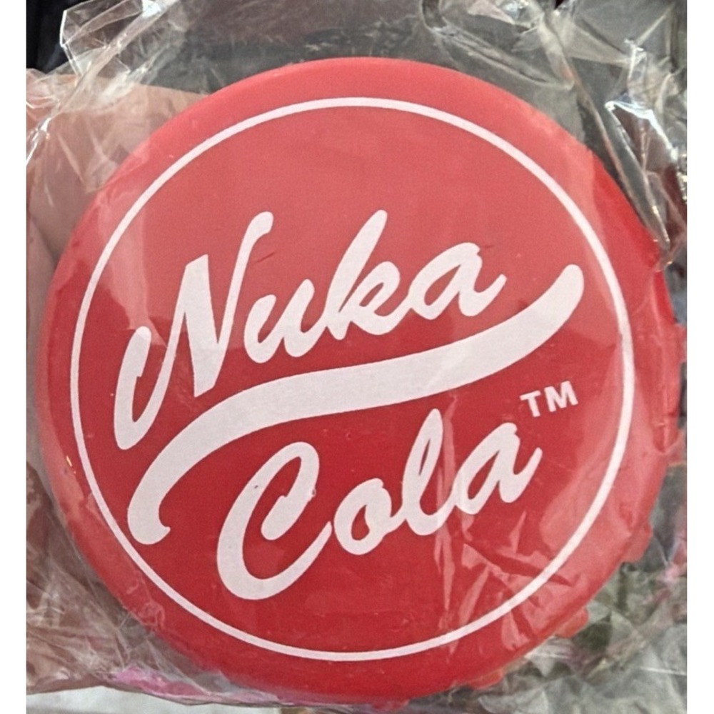 Fallout Nuka Cola Bottle Opener Magnetic Bethesda Red Cap Video Game Merch